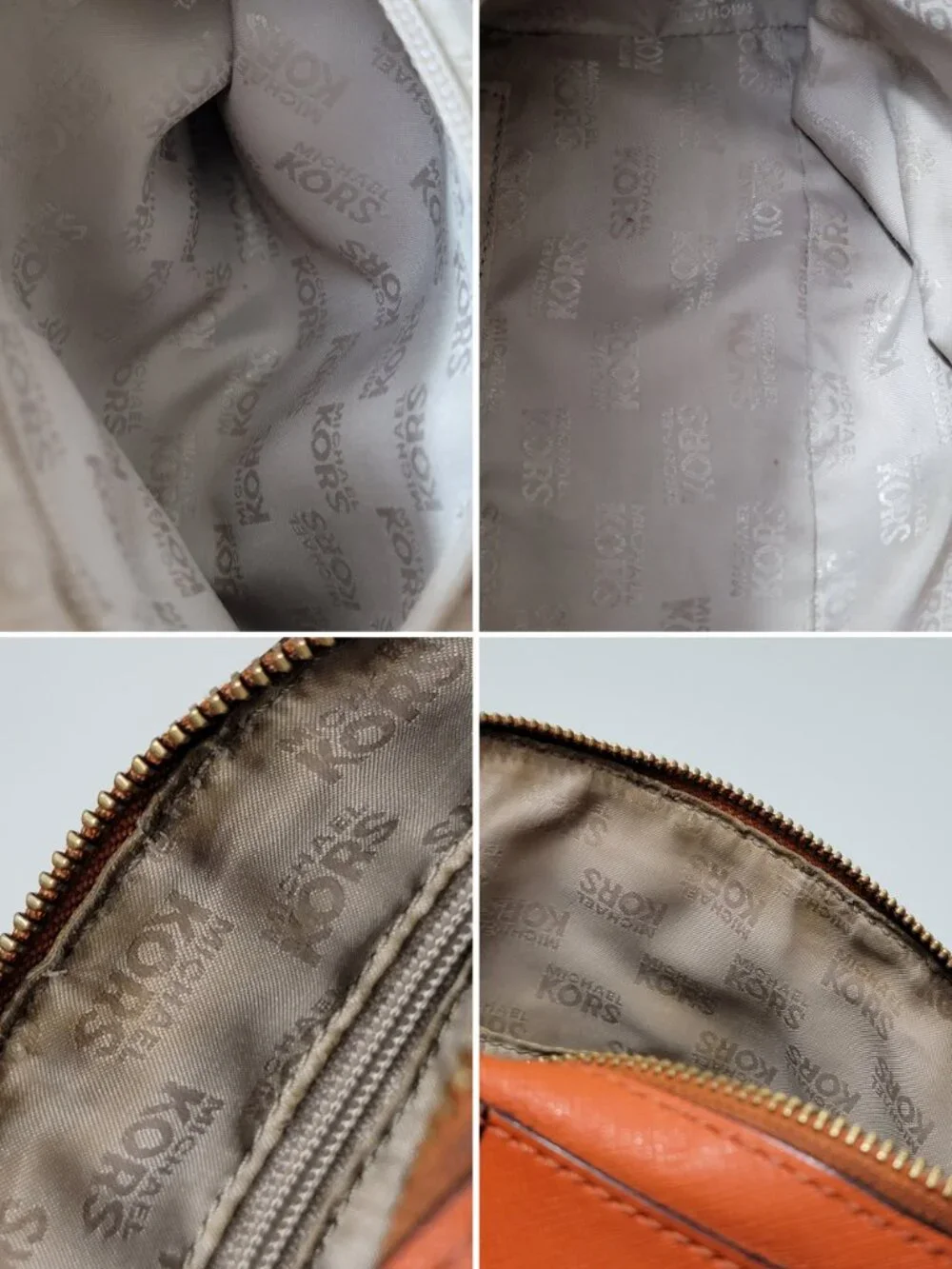 Michael Kors Small Satchel Burnt Orange Saffiano Leather Gold Top Handle Bag